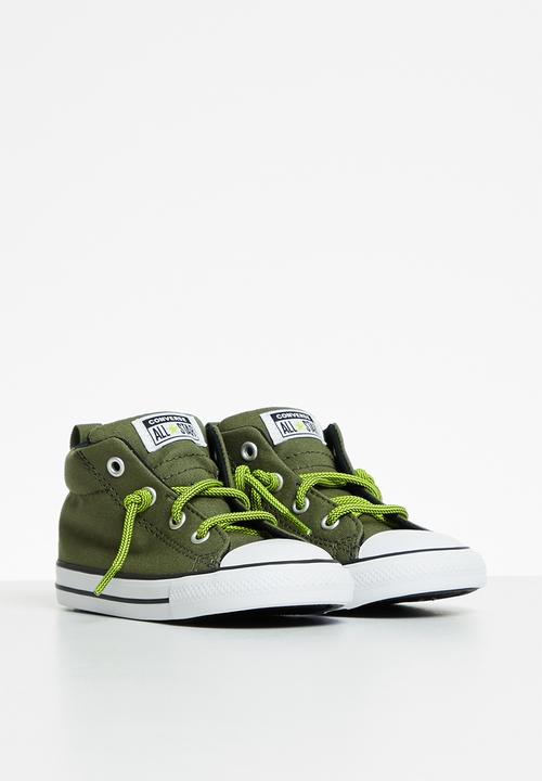 Converse - Chuck taylor all star street mid - field surplus/lime twist/black