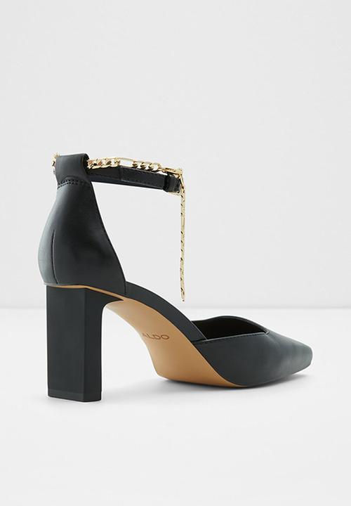ALDO - Softie leather heel - black