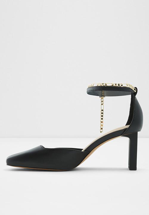 ALDO - Softie leather heel - black