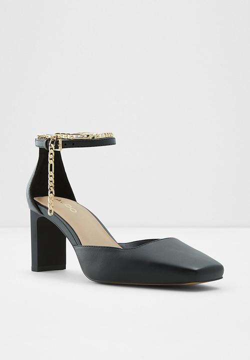 ALDO - Softie leather heel - black
