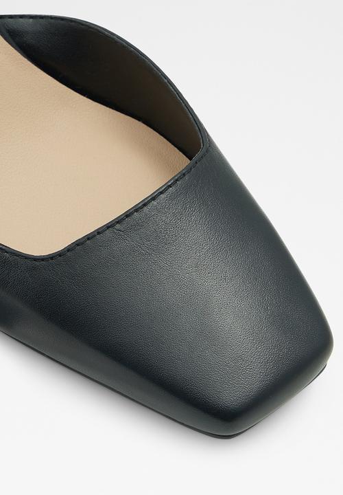 ALDO - Softie leather heel - black