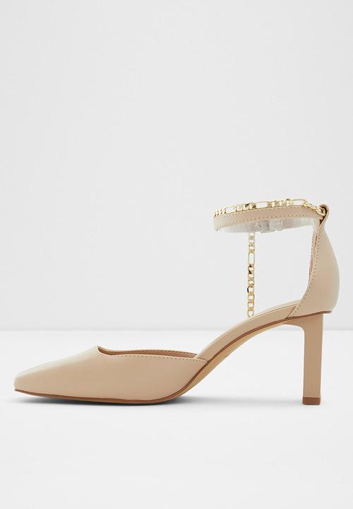 ALDO - Softie leather heel - light beige