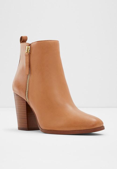 ALDO - Noemieflex leather boot - dark beige