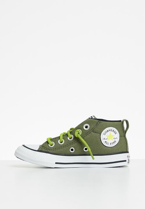 Converse - Chuck taylor all star street mid - field surplus/lime twist/black