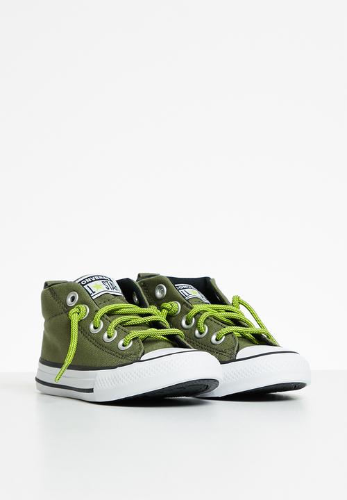 Converse - Chuck taylor all star street mid - field surplus/lime twist/black