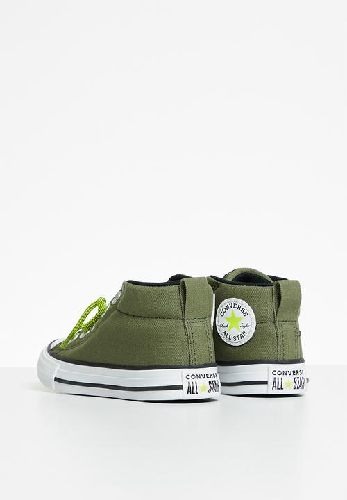 Converse - Chuck taylor all star street mid - field surplus/lime twist/black