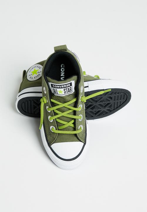 Converse - Chuck taylor all star street mid - field surplus/lime twist/black