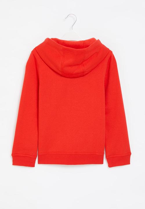 Nike - B nsw hoodie fz club - university red/white