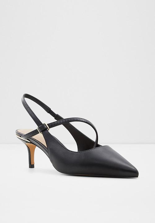 ALDO - Iluka leather heel - black