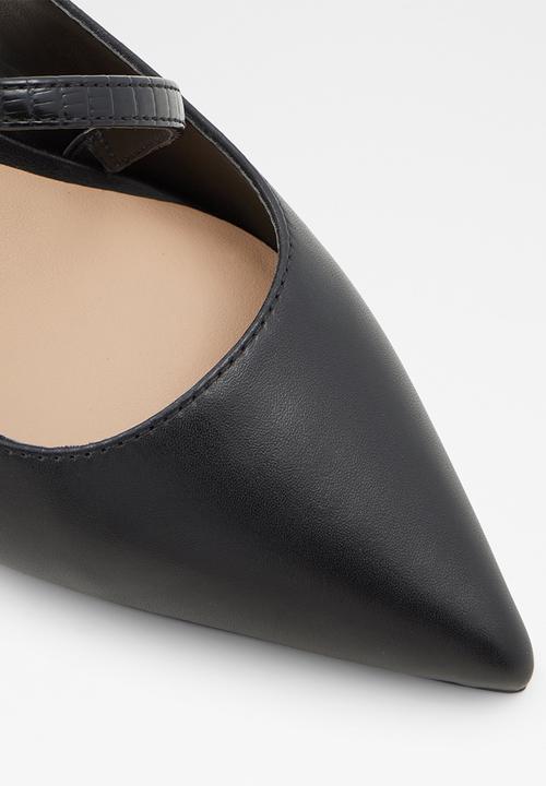 ALDO - Iluka leather heel - black