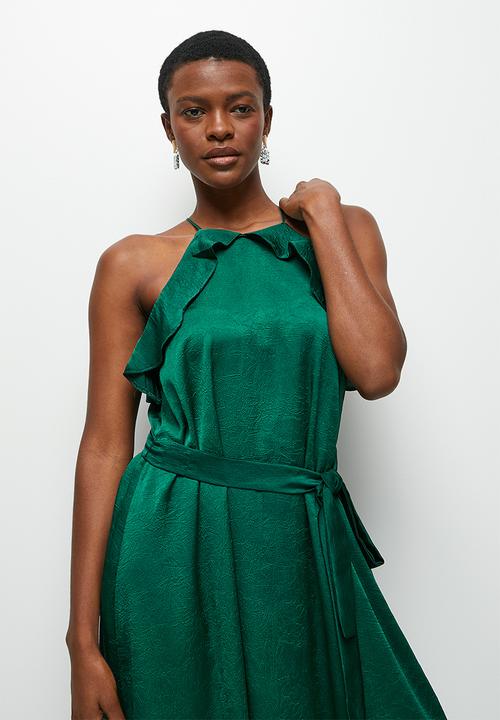 MILLA - Ruffle halter trapeze maxi - botanical garden