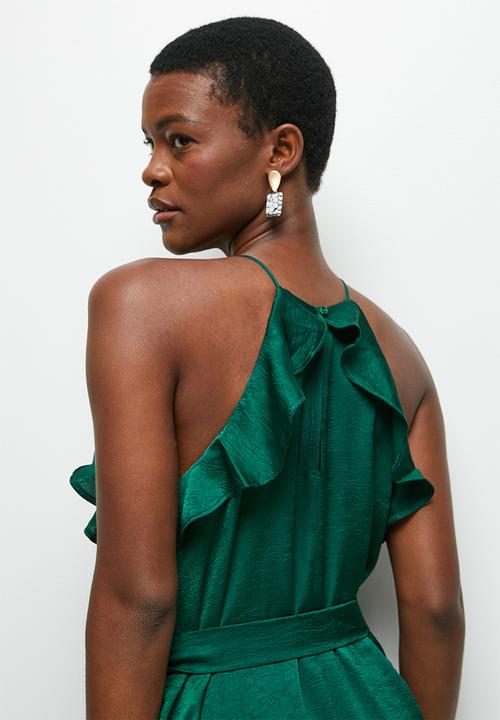 MILLA - Ruffle halter trapeze maxi - botanical garden