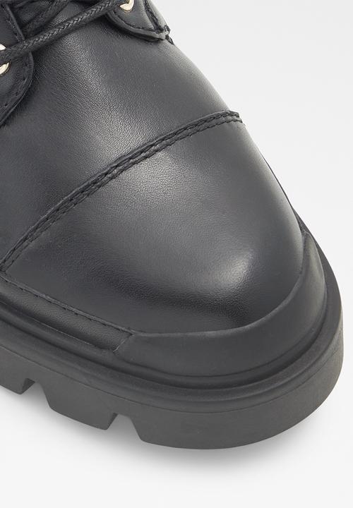 ALDO - Quilt leather boot - black