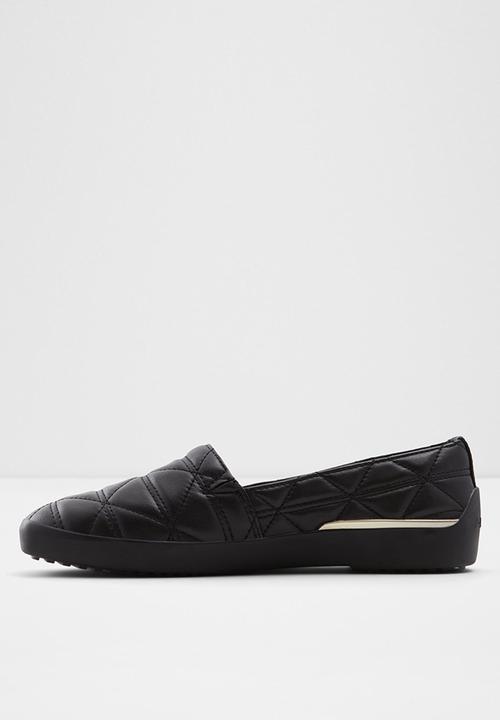 ALDO - Quilten leather slip-on - black