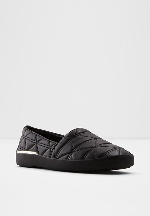 ALDO - Quilten leather slip-on - black