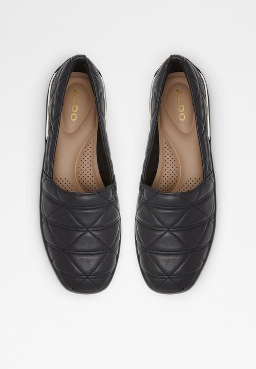 ALDO - Quilten leather slip-on - black