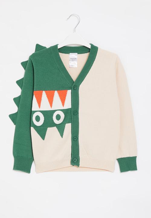 Pop Candy - Boys dino cardigan - green