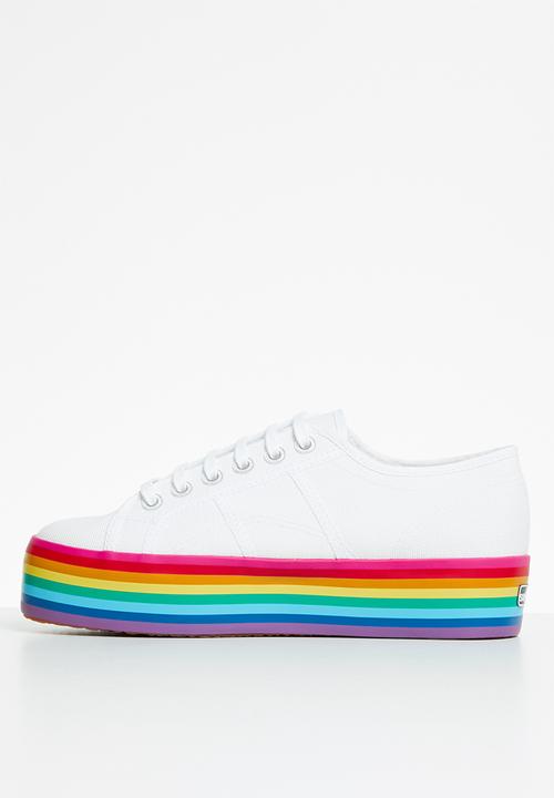 SUPERGA - 2790 printed platform - white fuscia