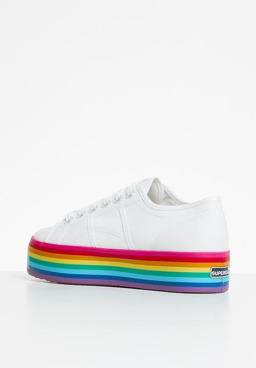 SUPERGA - 2790 printed platform - white fuscia