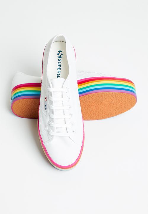 SUPERGA - 2790 printed platform - white fuscia