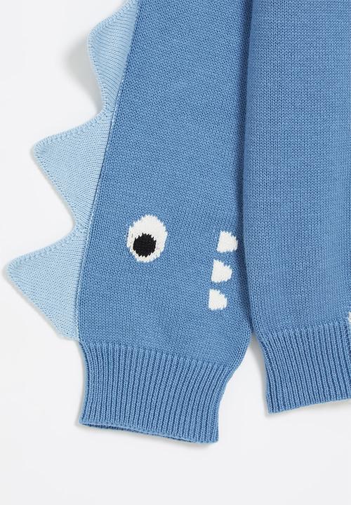 Pop Candy - Boys knitwear - grey & blue