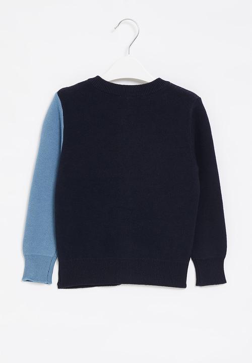 Pop Candy - Boys shark cardigan - navy