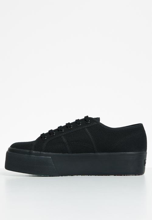 SUPERGA - 2790 shaded lettering - black rainbow