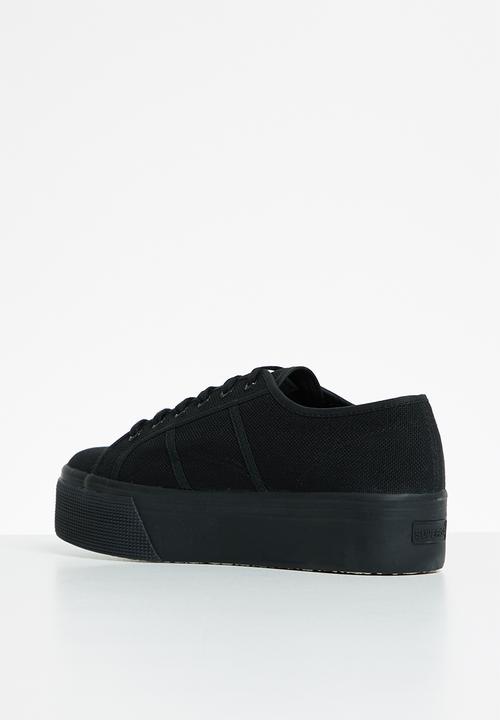 SUPERGA - 2790 shaded lettering - black rainbow
