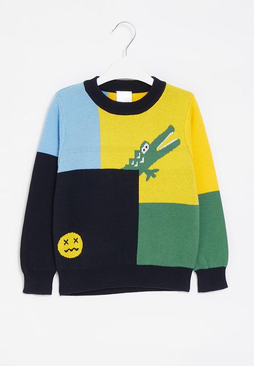 Pop Candy - Boys crocodile sweater - multi