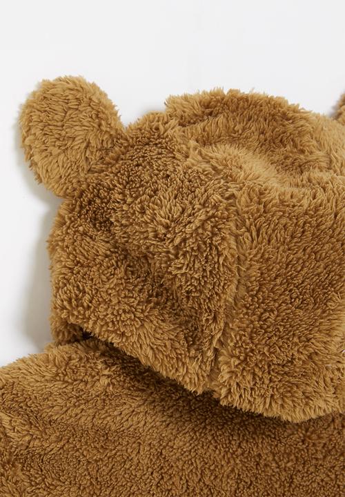 Pop Candy - Boys teddy jacket - brown