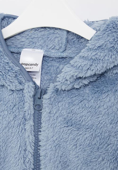 Pop Candy - Boys teddy jacket - blue