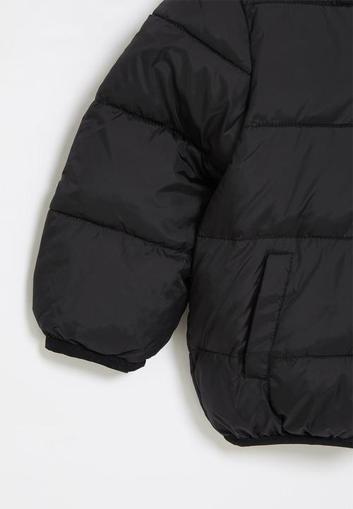 Pop Candy - Boys hooded puffer jacket - black