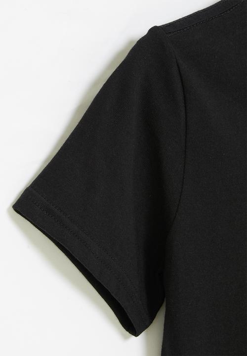Superbalist - Tween boys smiley graphic tee - black