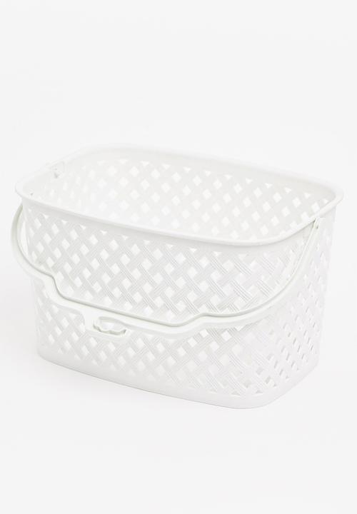 Storage Solutions - Handled basket - white