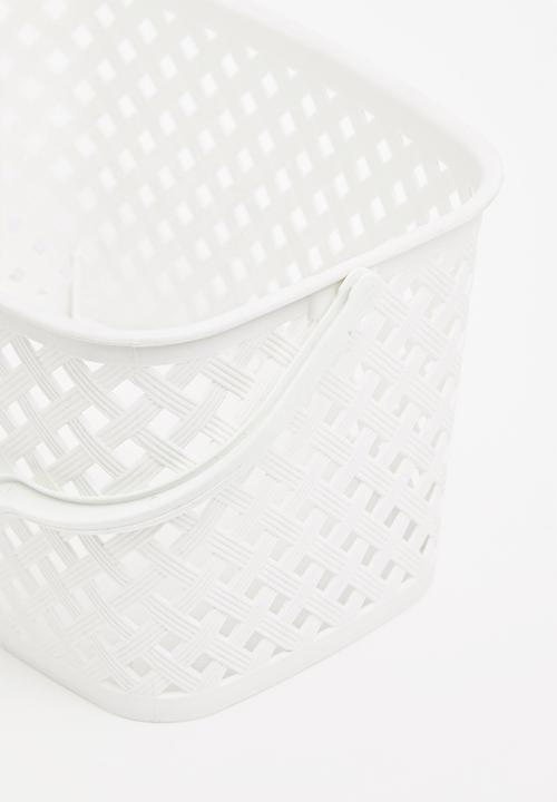 Storage Solutions - Handled basket - white