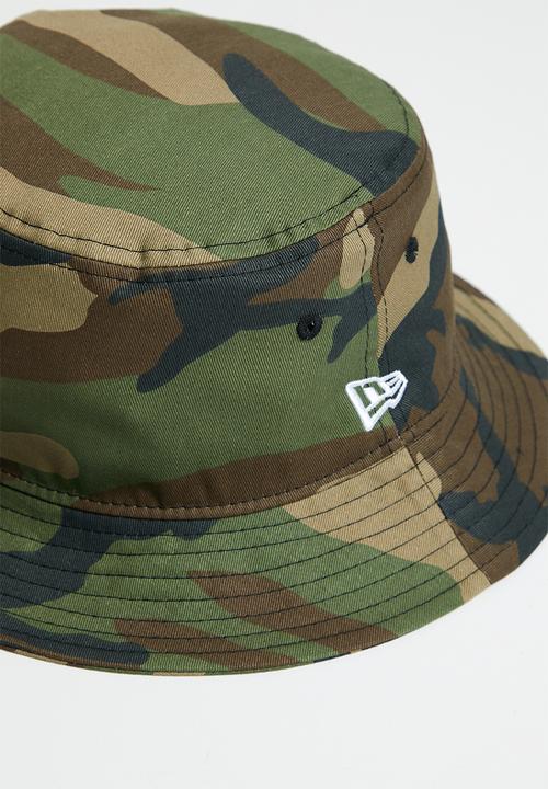 New Era - Patterned tapered bucket - olive