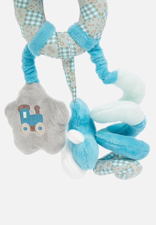 Pop Candy - Pram toy - blue & grey 