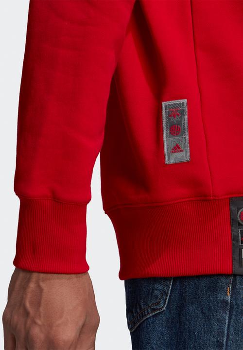 adidas Performance - MANCHESTER UNITED CNY CREW SWEATSHIRT - scarlet red