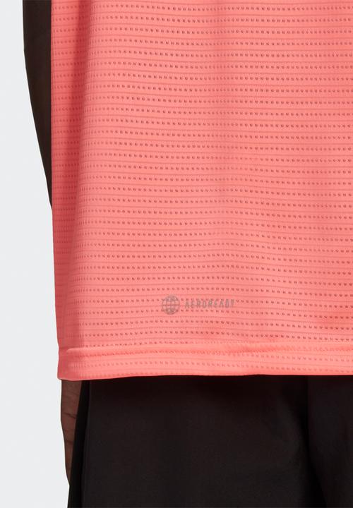 adidas Performance - OWN THE RUN TEE - acid red & reflective silver