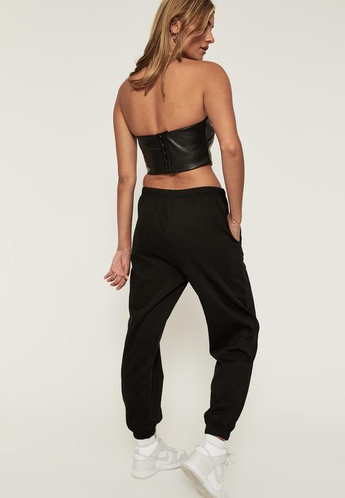 Supré  - 90s jogger track pant - black