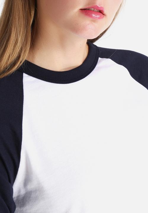 American Apparel - Poly-Cotton Cropped 3/4 Sleeve Raglan