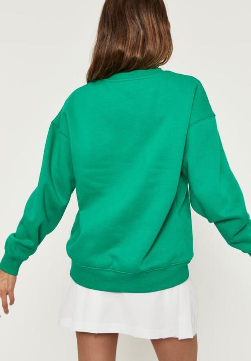 Supré  - Tonya oversized crew jumper - tropic green/venice beach