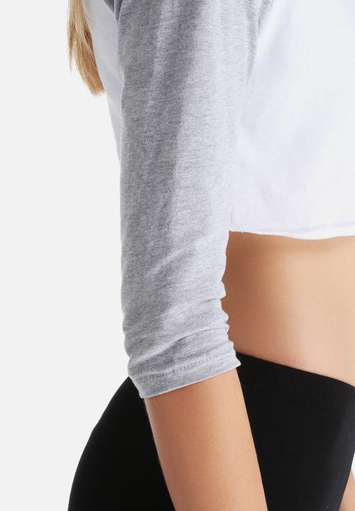 American Apparel - Poly-Cotton Cropped 3/4 Sleeve Raglan