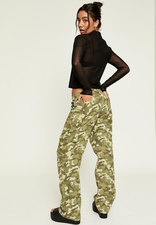 Supré  - Mikayla cargo pant - jordan camo khaki