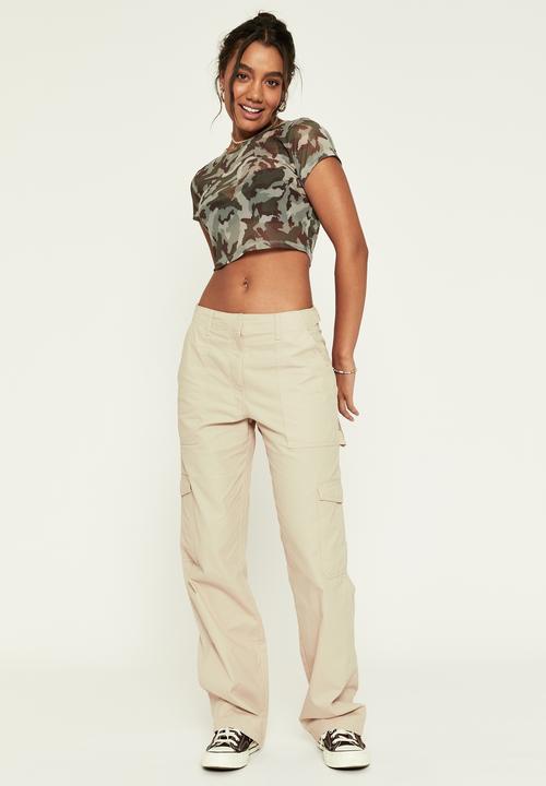 Supré  - Mikayla cargo pant - stone