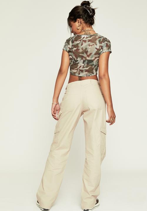 Supré  - Mikayla cargo pant - stone