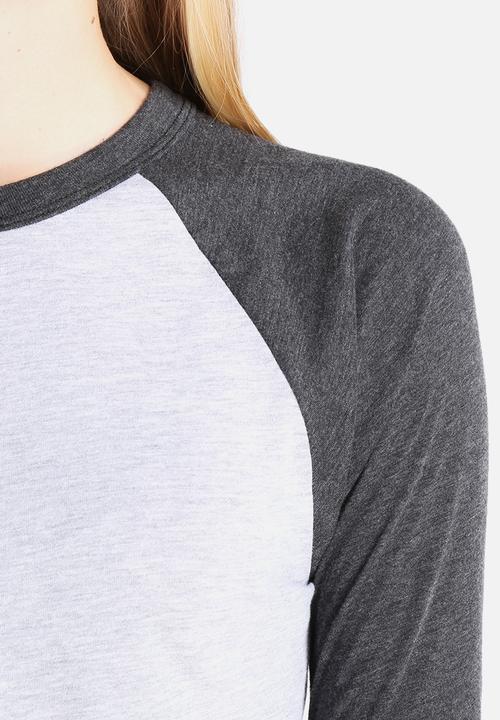American Apparel - Poly-Cotton Cropped 3/4 Sleeve Raglan