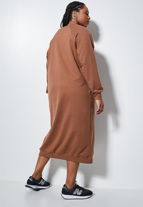 Superbalist - Ultimate sweat dress - choc