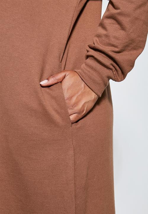 Superbalist - Ultimate sweat dress - choc