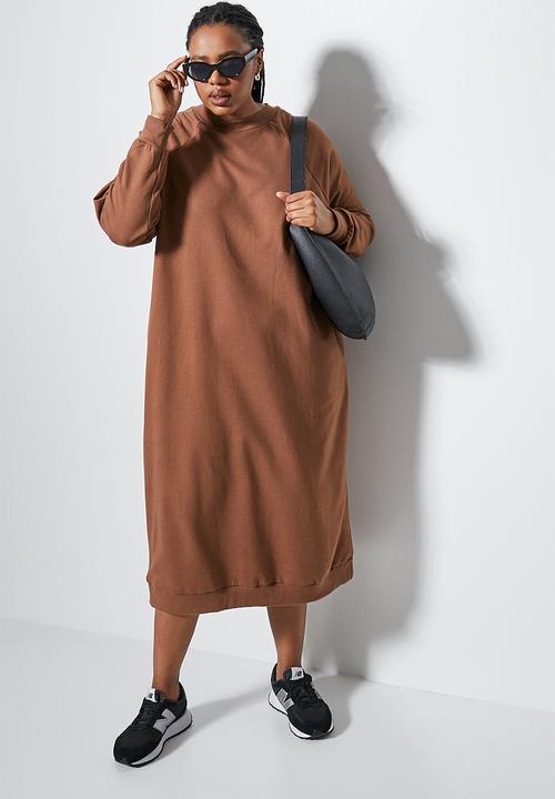 Superbalist - Ultimate sweat dress - choc